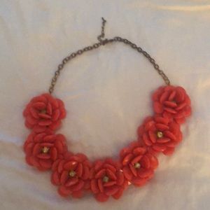 Coral flower necklace